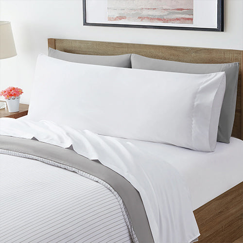 Long Hotel Pillow | Down Alternative | Soft & Fluffy