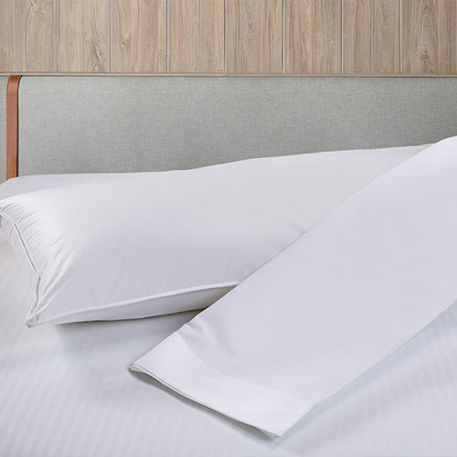 Long Hotel Pillow | Down Alternative | Soft & Fluffy